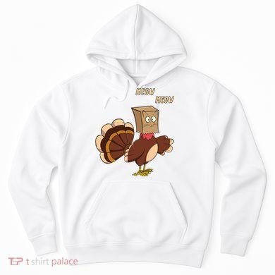 Meow Funny Thanksgiving Turkey Cat Lover Hoodie