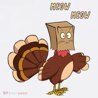 Meow Funny Thanksgiving Turkey Cat Lover Hoodie thumb 7