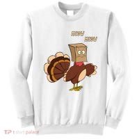 Meow Funny Thanksgiving Turkey Cat Lover Sweatshirt thumb 0