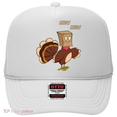 Meow Funny Thanksgiving Turkey Cat Lover Hat
