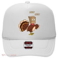 Meow Funny Thanksgiving Turkey Cat Lover Hat thumb 0