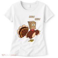 Meow Funny Thanksgiving Turkey Cat Lover Women's T-Shirt thumb 0