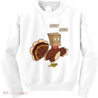 Meow Funny Thanksgiving Turkey Cat Lover Kids Sweatshirt thumb 0