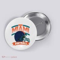 Miami Football Team Supporter Button thumb 0