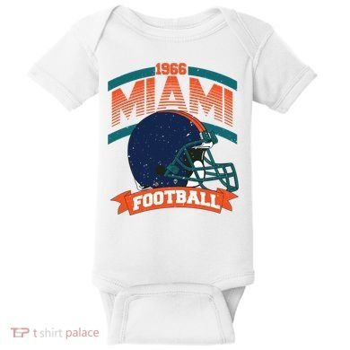 Miami Football Team Supporter Baby Bodysuit
