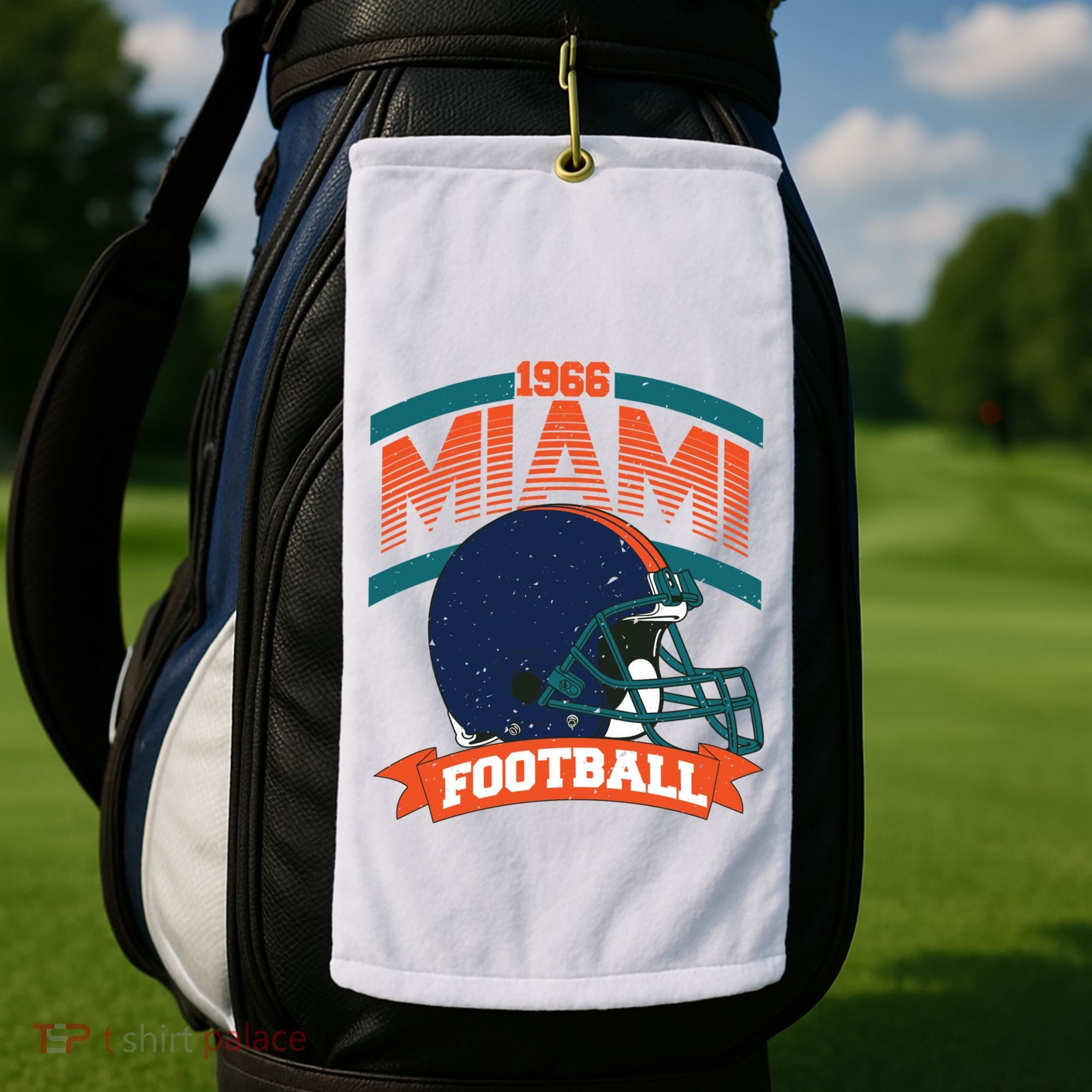 Miami Football Team Supporter Golf Towel