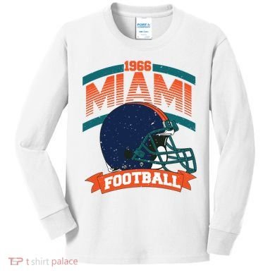 Miami Football Team Supporter Kids Long Sleeve Shirt