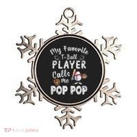 My Favorite T Ball Player Calls Me Pop Pop Ornament thumb 0
