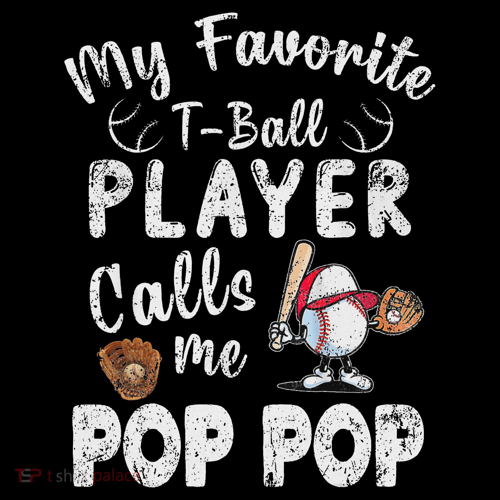 My Favorite T Ball Player Calls Me Pop Pop Ornament