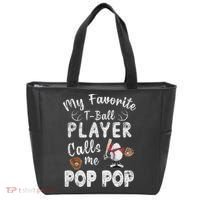My Favorite T Ball Player Calls Me Pop Pop Tote Bag thumb 0