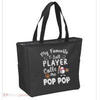 My Favorite T Ball Player Calls Me Pop Pop Tote Bag thumb 2