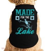 Made For The Lake Water Ski Gift Doggie Tank thumb 0