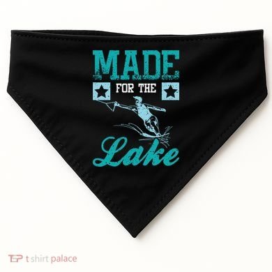 Made For The Lake Water Ski Gift USA-Made Doggie Bandana