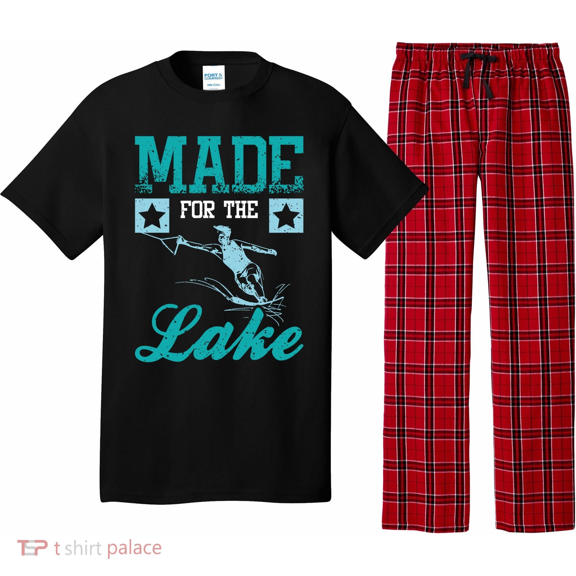 Made For The Lake Water Ski Gift Pajama Set
