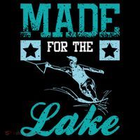 Made For The Lake Water Ski Gift Women's Hoodie thumb 2