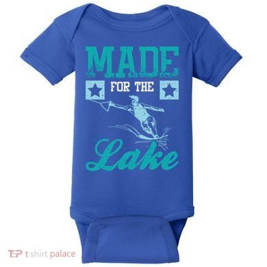 Made For The Lake Water Ski Gift Baby Bodysuit