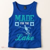 Made For The Lake Water Ski Gift Tank Top thumb 2