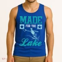 Made For The Lake Water Ski Gift Tank Top thumb 3