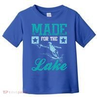 Made For The Lake Water Ski Gift Toddler T-Shirt thumb 0