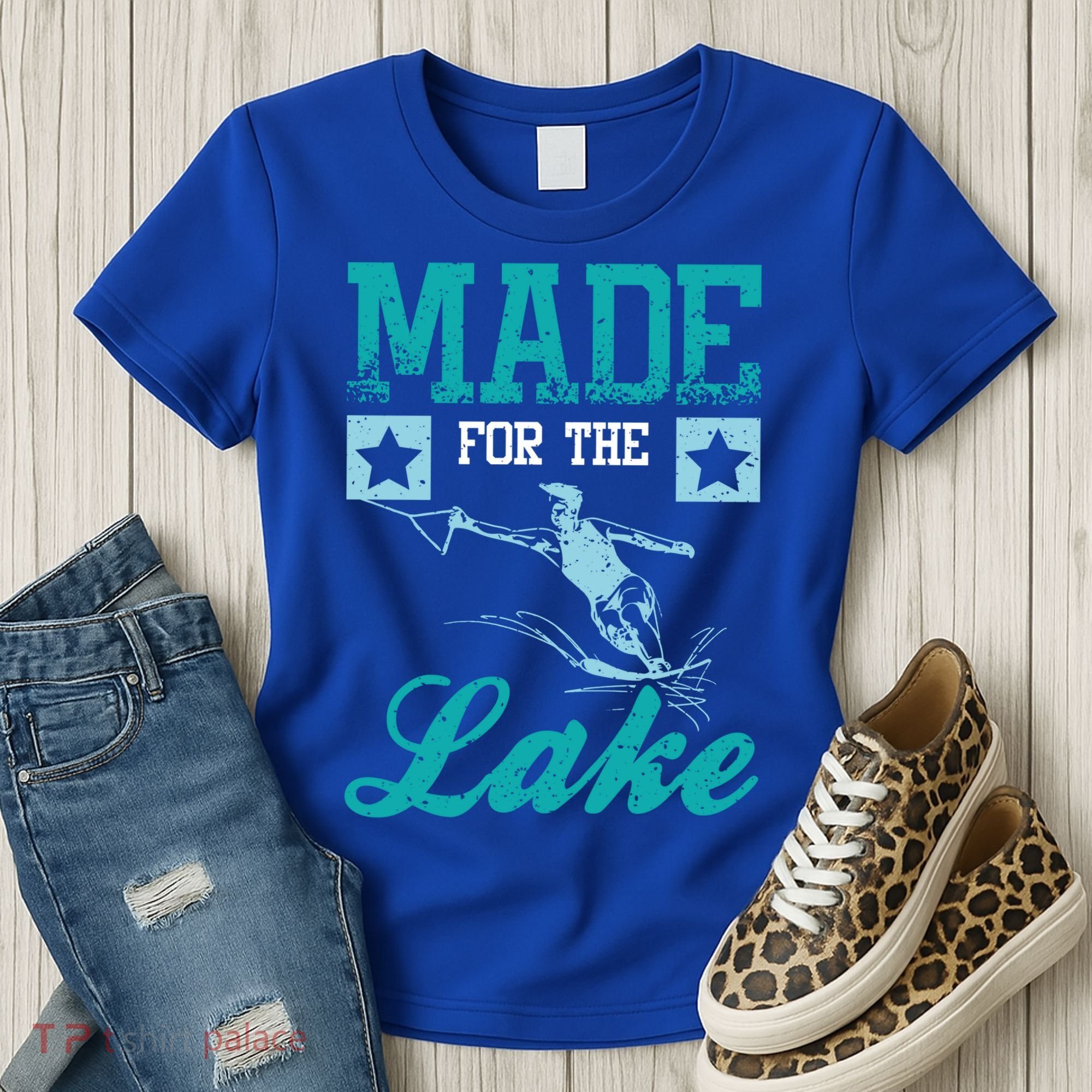 Made For The Lake Water Ski Gift Women's T-Shirt