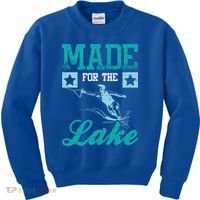 Made For The Lake Water Ski Gift Kids Sweatshirt thumb 0
