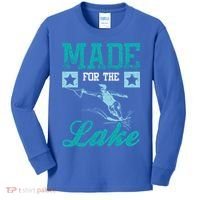 Made For The Lake Water Ski Gift Kids Long Sleeve Shirt thumb 0