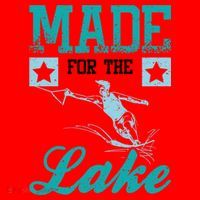 Made For The Lake Water Ski Gift Santa Hat thumb 1