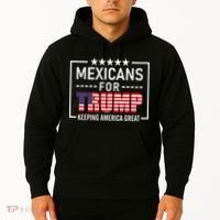 Mexicans For Trump Hispanic Conservative Gift Trump 2024 Hoodie thumb 2