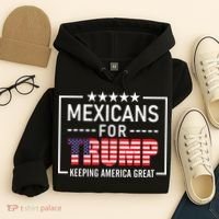 Mexicans For Trump Hispanic Conservative Gift Trump 2024 Hoodie thumb 4