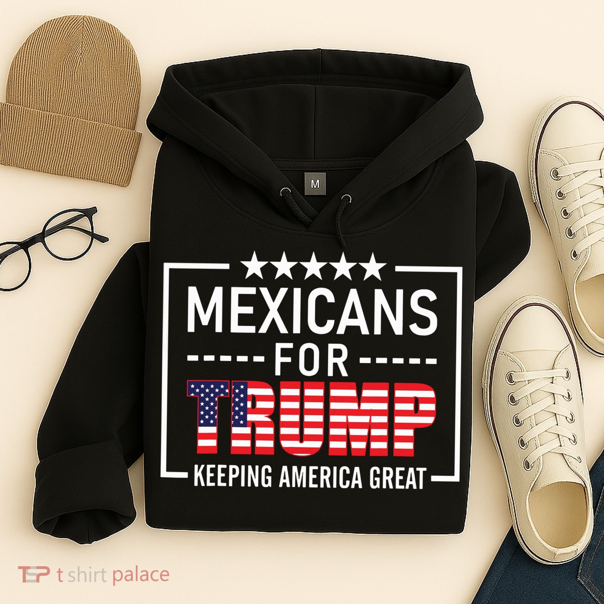 Mexicans For Trump Hispanic Conservative Gift Trump 2024 Hoodie