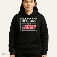 Mexicans For Trump Hispanic Conservative Gift Trump 2024 Hoodie thumb 5