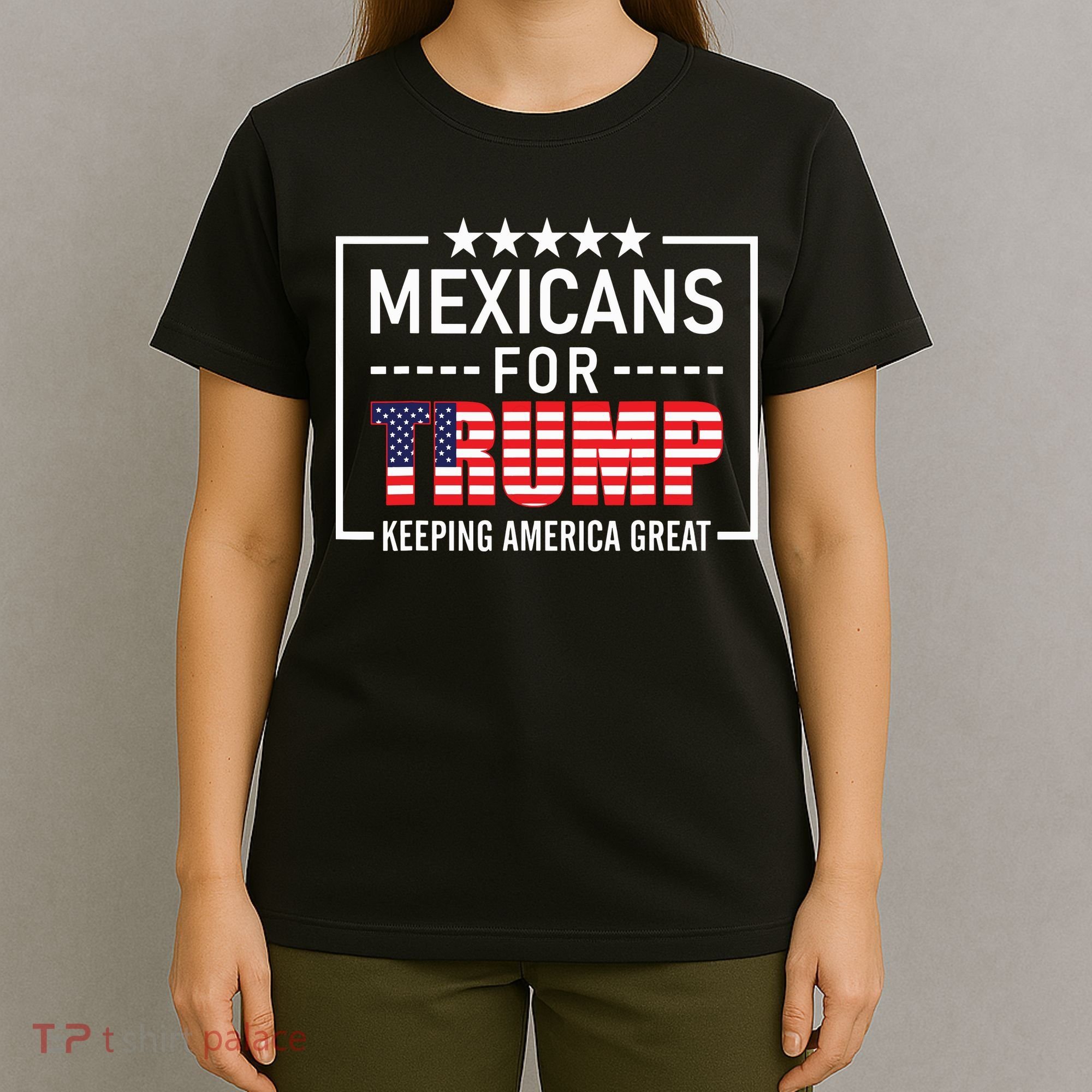 Mexicans For Trump Hispanic Conservative Gift Trump 2024 T-Shirt