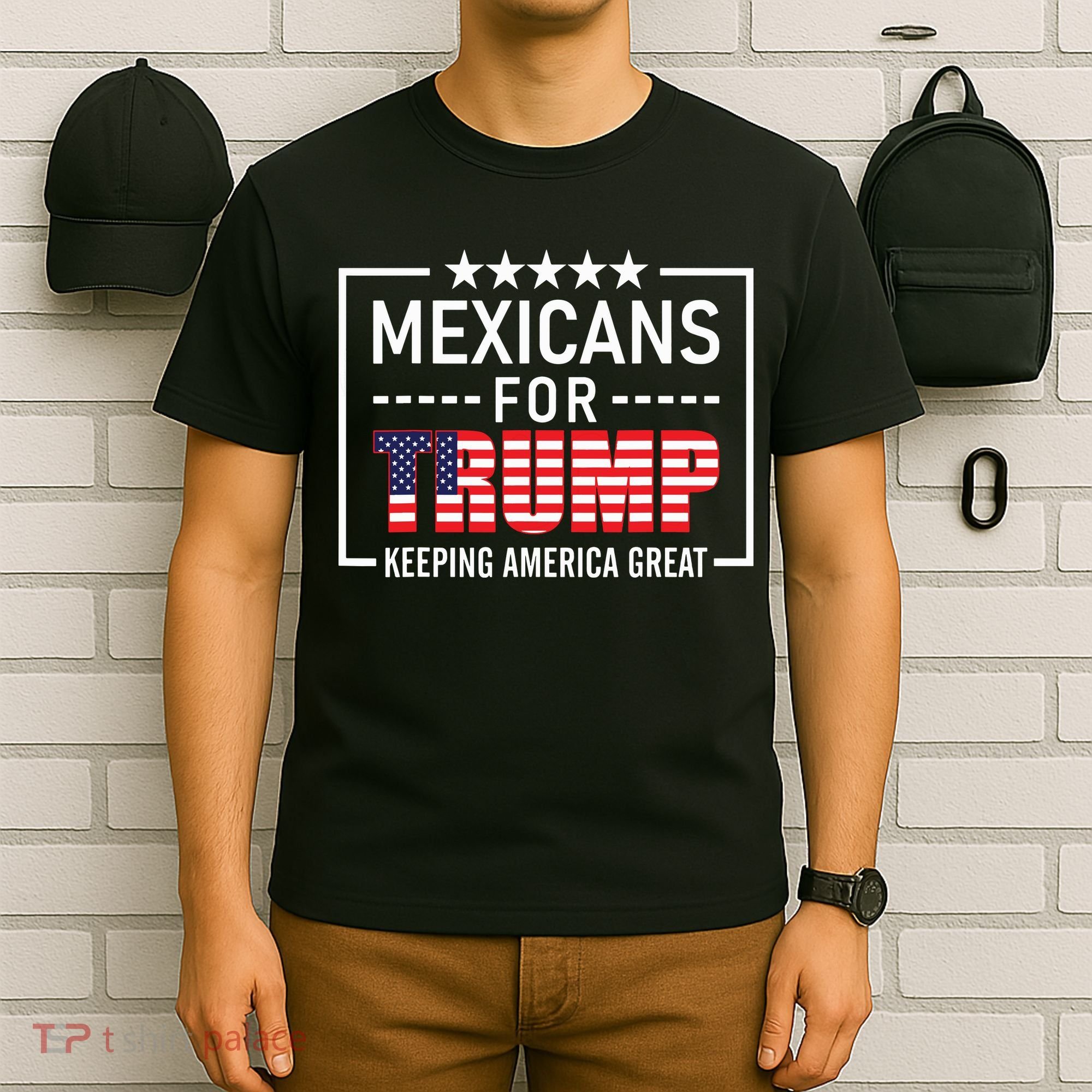 Mexicans For Trump Hispanic Conservative Gift Trump 2024 T-Shirt