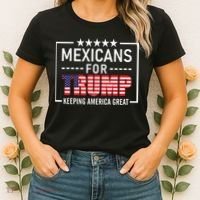 Mexicans For Trump Hispanic Conservative Gift Trump 2024 Women's T-Shirt thumb 2