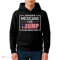 Mexicans For Trump Hispanic Conservative Gift Trump 2024 Kids Hoodie thumb 4