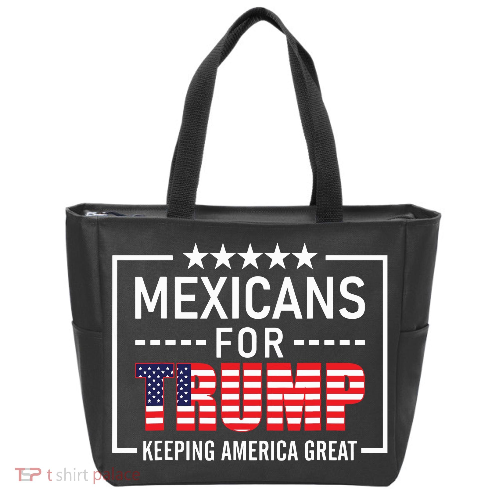 Mexicans For Trump Hispanic Conservative Gift Trump 2024 Tote Bag