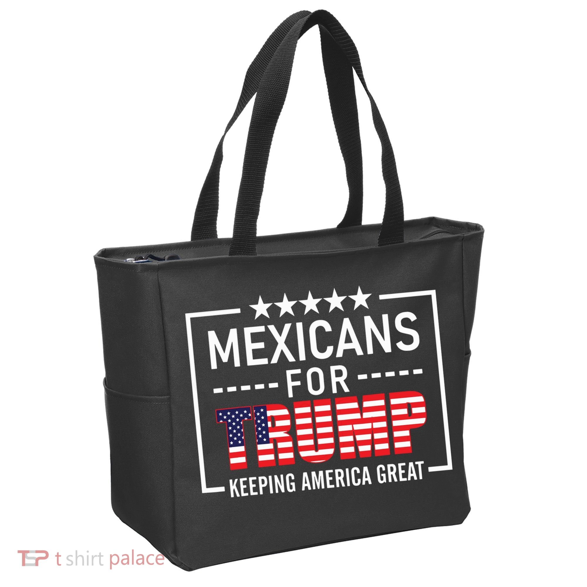 Mexicans For Trump Hispanic Conservative Gift Trump 2024 Tote Bag