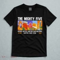 Mighty Five Utah National Parks Distressed Vintage T-Shirt thumb 5