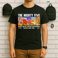 Mighty Five Utah National Parks Distressed Vintage T-Shirt thumb 6