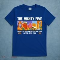 Mighty Five Utah National Parks Distressed Vintage Great Gift T-Shirt thumb 5