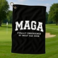 Maga Finally Unburdened By What Has Been Golf Towel thumb 1