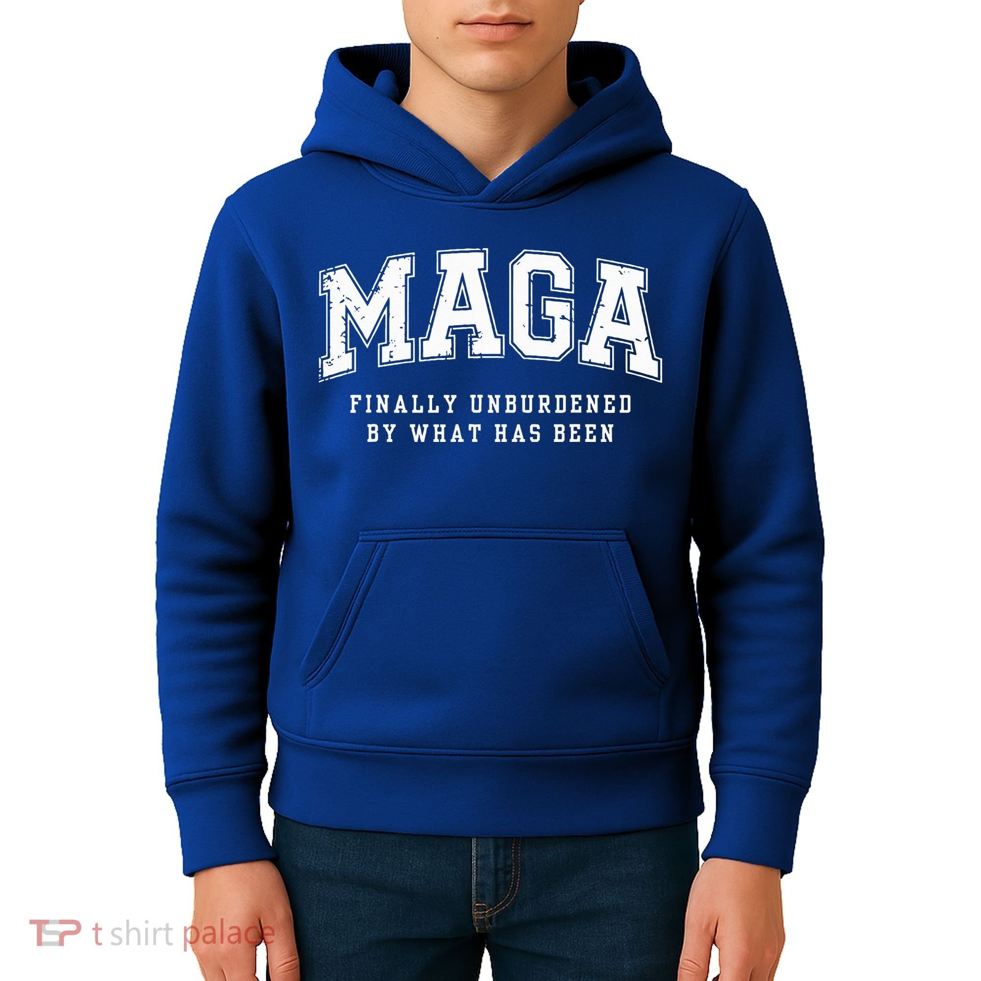 Maga Finally Unburdened By What Has Been Kids Hoodie