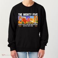 Mighty Five Utah National Parks Distressed Women's Sweatshirt thumb 0