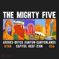 Mighty Five Utah National Parks Distressed Women's Sweatshirt thumb 2