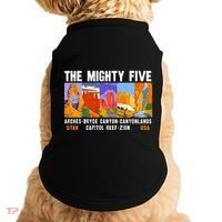 Mighty Five Utah National Parks Distressed Doggie Tank thumb 0