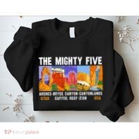 Mighty Five Utah National Parks Distressed Sweatshirt thumb 2