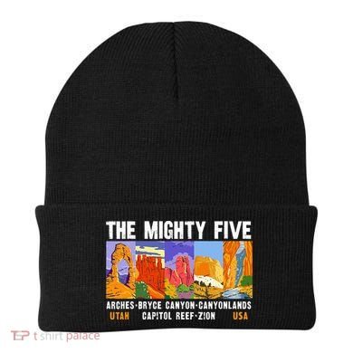 Mighty Five Utah National Parks Distressed Beanie