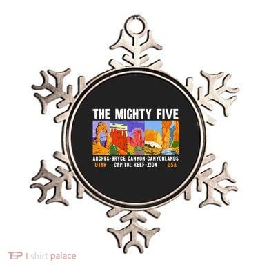 Mighty Five Utah National Parks Distressed Ornament