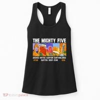 Mighty Five Utah National Parks Distressed Women's Tank Top thumb 0