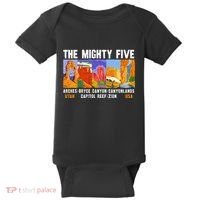 Mighty Five Utah National Parks Distressed Baby Bodysuit thumb 0